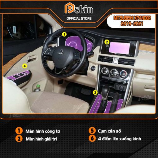 Dán PPF nội thất ô tô Mitsubishi Xpander 2019 - 2023