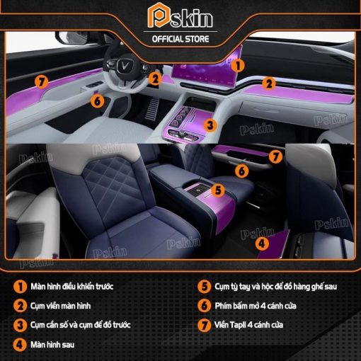 Dán PPF nội thất ô tô Vinfast VF5