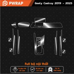 Dán PPF chống xước nội thất Geely Coolray 2019 - 2025