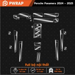 Dán PPF chống xước bảo vệ nội thất Porsche Panamera 2024 - 2025