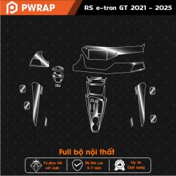 Bộ dán PPF chống xước cho nội thất RS e-tron GT 2021 - 2025