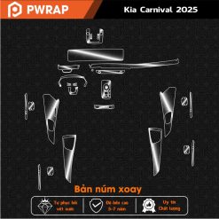 Dán PPF chống xước nội thất Kia Carnival 2024 - 2025