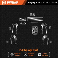 Dán PPF chống xước nội thất Beijing BJ40 2024 - 2025