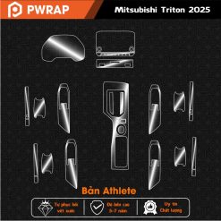 Dán PPF chống xước nội thất Mitsubishi Triton 2024 - 2025