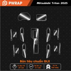 Alternative view of Dán PPF chống xước nội thất Mitsubishi Triton 2024 - 2025